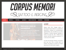 Tablet Screenshot of corpusmemori.com